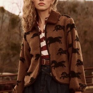 THE GREAT pasture horse fleece jacket